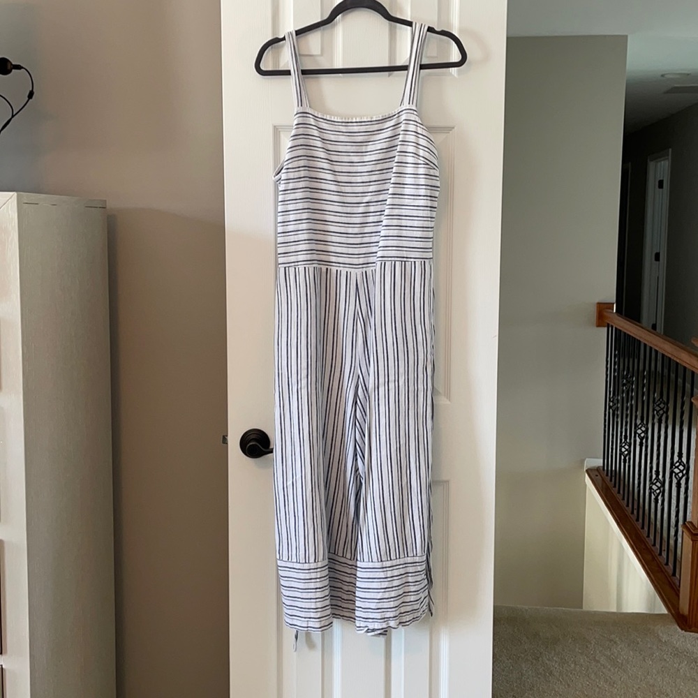 Beachlunchlounge Blue and white large romper